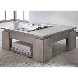 Avis Dansmamaison Table basse carrée Chêne Beige - TOULOUSE