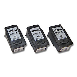 Lot de 3 cartouches d'encre vhbw pour Canon Pixma MX410, MX420, MP252, MP272 Remplace: Canon PG-510, PG-510XL. 