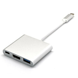 Universal Pour ordinateur portable Apple Type C USB-C Hub Adaptateur Câble 4K HDMI USB 3.0 