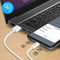 Acheter Câble de Charge USB vers Micro-USB 1 Mètres Charge + Synchro Fairplay Blanc