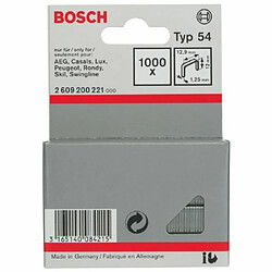 Bosch Agrafe à Fil Plat de Type 54, 12.9mm x 12mm, Lot de 1000