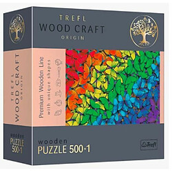 Trefl Gra puzzle drewniane 500 elementów T?czowe motyle 