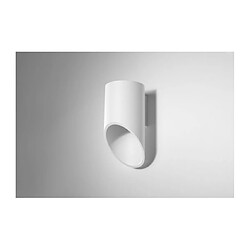 Luminaire Center Applique murale PENNE aluminium blanc hauteur 20 Cm