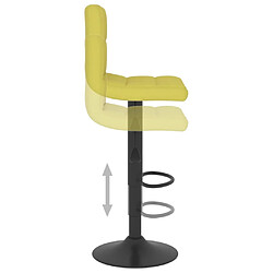 vidaXL Tabouret de bar Vert Tissu pas cher