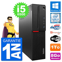 PC Lenovo ThinkCentre M800 SFF Intel i5-6500 RAM 8Go Disque 1To Windows 10 Wifi - Occasion