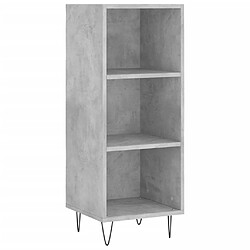 Maison Chic Buffet,Meuble de Rangement,commode pour salon,Cuisine gris béton 34,5x32,5x90 cm bois d'ingénierie -MN39418