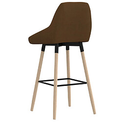 Acheter vidaXL Tabouret de bar Marron Tissu