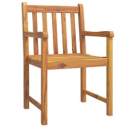 Avis Maison Chic Lot de 4 Chaises de jardin,Fauteuil d'extérieur 56x55,5x90 bois massif d'acacia -MN54991