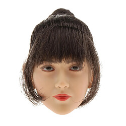 Tête De Femme Sculptée à L'échelle 1: 6 Pour Les Soldats TBL PH Action Accs Style 3 1: 6 tête de femme asiatique beauté cheveux raides sculptés