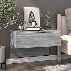 Avis Maison Chic Lot de 2 Tables de chevet,Table de nuit,Table d'appoint pour salon murales Sonoma gris -MN36059