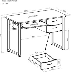 Avis Bureau WORKFLOW graphite / blanc hjh OFFICE