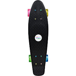 Authentic Sports 293 - NoRules Skateboard ABEC 5 Fun Neon avec roues lumineuses