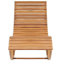 Avis Maison Chic Chaise longue à bascule avec coussin | Bain de soleil Relax | Transat Bois de teck solide -GKD68838