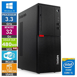 Lenovo M710T i5-6400 3.30GHz 32Go/480Go SSD Wifi W10 - Reconditionné