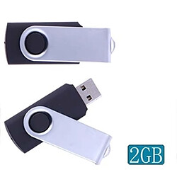 Wewoo Clé USB noir Disque Flash 2 Go Twister USB2.0