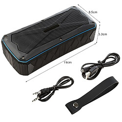 Wewoo Enceinte Bluetooth étanche Portable Haut-Parleur Super Bass Stéréo Haut-parleurs Sans Fil Support IP66 Imperméable De Charge De Mains Libres TF