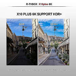 Universal R-TV X10PLUS H6 Android 9.0 6K HD TV Box 4G/64G (prise US) pas cher