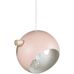 Venture Home Suspension en acier Tubbie vieux rose 1 abat-jour. Suspension en acier Tubbie vieux rose 1 abat-jour