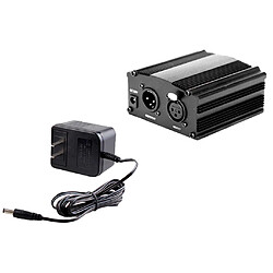 Alimentation fantôme 48V Bloc D'alimentation Fantôme 48V Universel Avec Adaptateur Pour Microphones à Condensateur