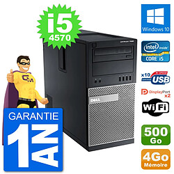 PC Tour Dell 7020 Intel Core i5-4570 RAM 4Go Disque Dur 500Go Windows 10 Wifi · Occasion 