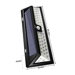 Avis Lampe Solaire Extérieur 54 LEDs Détecteur de Mouvement sans Fil Éclairage Solaire d'applique Murale Projecteur à Énergie Solaire