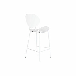 Tabouret DKD Home Decor Noir Métal Blanc polypropylène (52,5 x 49 x 104 cm) 