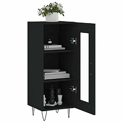 Acheter Maison Chic Buffet,Meuble de Rangement,commode pour salon,Cuisine Noir 34,5x34x90 cm Bois d'ingénierie -MN48546