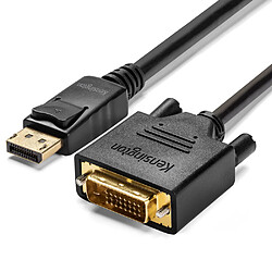 Kensington Câble passif unidirectionnel DisplayPort 1.1 (M) vers DVI-D (M), 1,8 m 