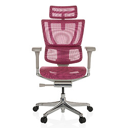 Chaise de bureau / Fauteuil de direction ERGOHUMAN SLIM G GEN2 Tissu maille rose hjh OFFICE 