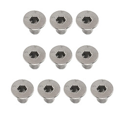 10 pièces en alliage de titane bouton vis à tête creuse hexagone boulons m3 x 6mm