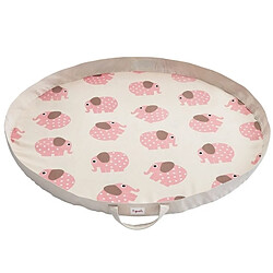 3 Sprouts Tapis de jeu éléphant rose