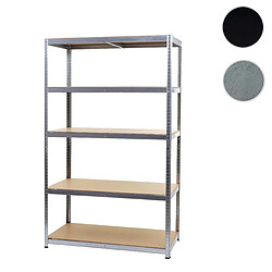 Mendler Etagère robuste HWC-E33, pour rangement,acier,charge maximale 875 kg, 5 étagères ~ galvanisé 200x120x60cm 