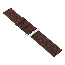 Wewoo Bracelet pour montre connectée Dragonne en toile mode simple Fitbit Versa / 2 café pas cher