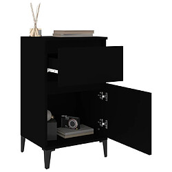 Acheter vidaXL Table de chevet noir 40x35x70 cm