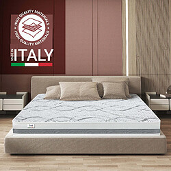 The White Stone Matelas Simple 100x190 à mémoire de forme | Memory Foam | Hauteur 27 cm | Made in Italy