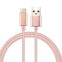 Wewoo Câble or rose pour Samsung Galaxy S8 et S8 + / LG G6 / Huawei P10 P10 Plus / Oneplus 5 / Xiaomi Mi6 Max 2 / autres Smartphones de charge Data Sync USB vers USB-C / Type-C, Longueur du câble: 3 m, 