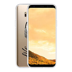 Coque Samsung Galaxy S8 souple transparente Love Life Motif Ecriture Tendance Evetane.