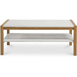 ICONIK INTERIOR Table basse de style scandinave Blanc