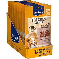 VITAKRAFT Treaties Mini Friandise pour chien au Pâté de foie - Lot de 8x 48 g 