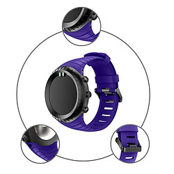 Wewoo Bracelet Violet pour les bandes de montre en silicone TPU de Sunnto Core Series pas cher