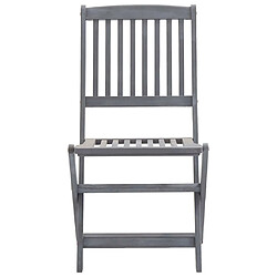 Acheter vidaXL Chaises pliables d'extérieur lot de 2 Bois d'acacia solide