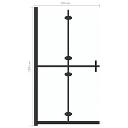 Maison Chic Paroi de douche pliable | Écran de douche | Cloison de douche Verre ESG transparent 90x190 cm -GKD77994 pas cher