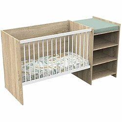 Baby Price Lit bébé combiné - 120 x 60 cm - Evolutif en 90 x 190 cm 