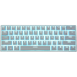 Chrono Clavier RK61 - Clavier Mécanique Blanc, Clavier de Bureau de Jeu pour Téléphones Mobiles et Tablettes, Pièces D'ordinateur(blanc) 