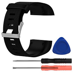 Acheter Wewoo Bracelet pour montre connectée Dragonne sport réglable losange texture FITBIT Surge noir