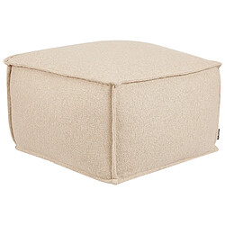 Beliani Pouf en coton 50 x 50 x 30 cm beige SHERALI 