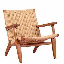 Nest Dream Fauteuil Nordic avec accoudoirs en bois de noyer - Liam