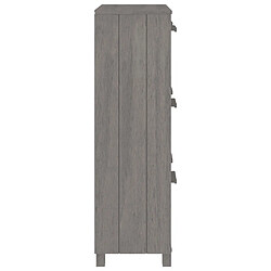 Acheter vidaXL Armoire à chaussures HAMAR Gris clair 59,5x35x117 cm Pin massif