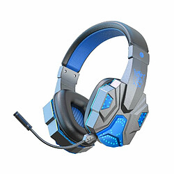 Sy-T830 Casque Bluetooth Sans Fil À Faible Latence Lumineux E-Sports Gaming Écouteur Bleu Foncé