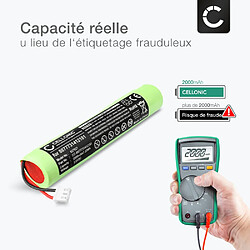 Batterie pour HURRICANE Spin Scrubber (HURRICANE 8877731412181) 2000mAh de CELLONIC